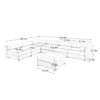 Contemporary Modular Sectional Sofa With Storage In Soft - Blue - Image 3