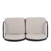 Luna - Outdoor Patio Loveseat With Frame And Cushions Weather Resistant Pp Material - Beige / Black - Image 9