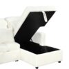 Oversized U - Shaped Sofa Versatile Sectional Sofa Pull Out Sofa Bed With Double Storage Chaise Lounges And 2 USB Ports For Living Room - Beige - Image 23