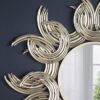 Sunburst Metal Decorative Mirror With, Boho Wall Decor Sun Mirror For Living Room Bathroom Enterway - Gold - Image 9