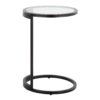 Zenn - Round End Table - Black / Clear - Image 2