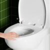 Gloss Tornado Flush 1 Piece Toilet With Soft Closing Seat, Water Saving Dual Flush - Gloss White - Image 9