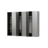 Nova - Series Garage Cabinet Set D, 3 Piece, Soft Closing, Wall Mounted - Metallic Gray - Image 5