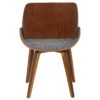 Fabrizzi - Mid-Century Modern Dining / Chair (Set of 2) - Walnut / Gray - Image 5