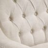 Accent Chair, Living Room Chair, Footrest Chair Set With Vintage Brass Studs, Button Tufted Upholstered Armchair For Living Room, Comfy Reading Chair For Bedroom, Reception Room - Beige - Image 18