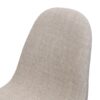Elegant Wheat Fabric Dining Chair Set With Iron Legs - Dark Walnut - Image 12