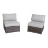 Luxurious All Weather Patio Seating Set With Cushions For 4, Fiberglass Reinforced Concrete - Brown - Image 4