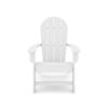 Adirondack Chair Premium HDPE Poly Lumber For Pool, Patio, And Garden Elegance - White - Image 4