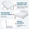 Coaster Home Furnishings White Dining Chairs With Built In Spring Packages & Ergonomic Design (Set of 4) Upholstery - White - Image 10
