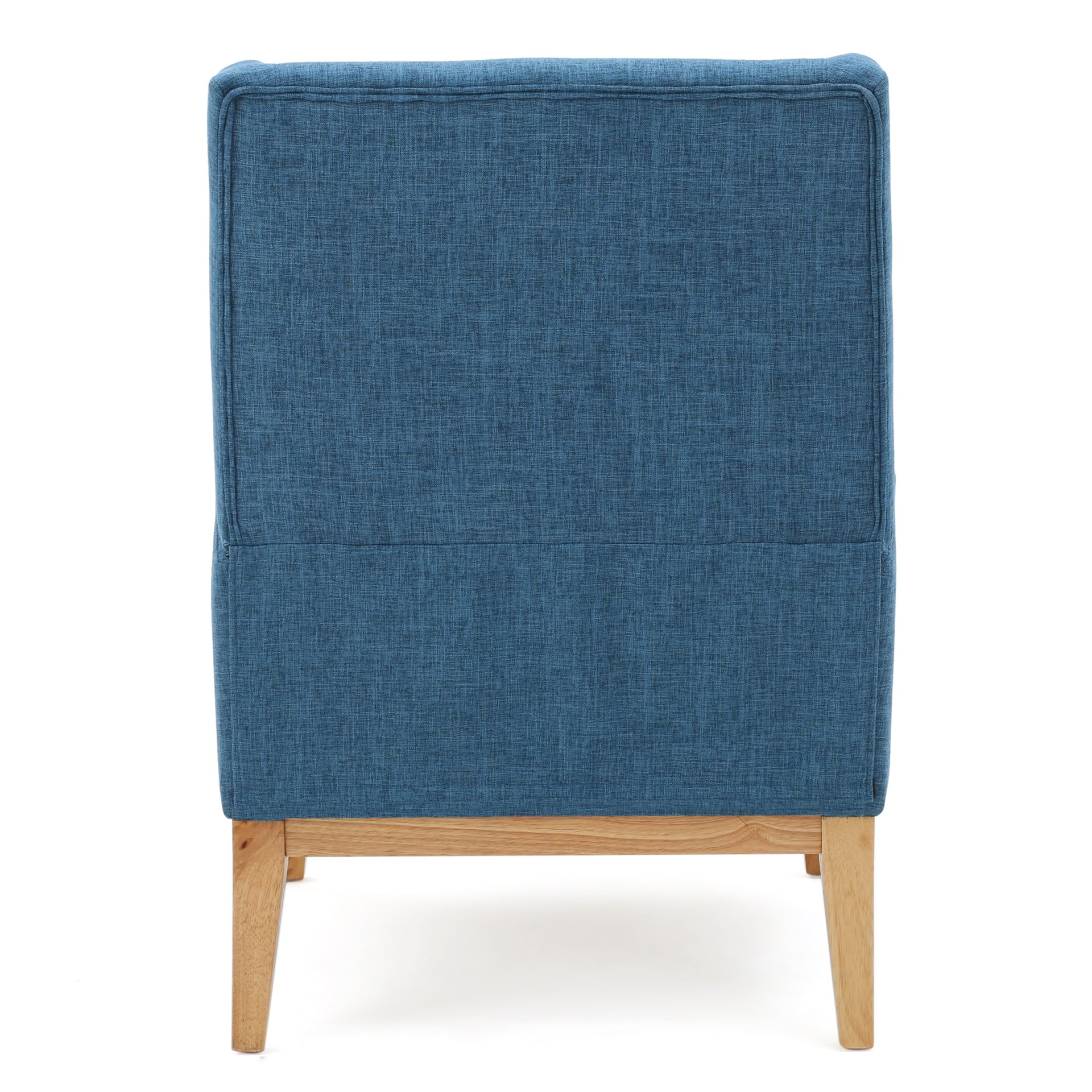 Mid Century Modern Accent Chair With Cushion Seat - Blue - Image 11