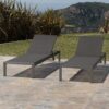 Outdoor Chaise Lounge Chair (Set of 2), Aluminum Adjustable Outside Chair For Pool Patio Beach Yard, All Weather Use UV Resistant 400Lbs Weight Capacity - Gray - Image 2