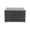 11 Piece Patio Wicker Conversation Set, 10 Seater Patio Sectional Set With 3 Storage Box Under Seat - Brown / White - Image 12