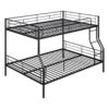 Full Long Over Queen Metal Bunk Bed - Black - Image 19