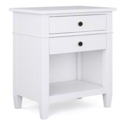Carlton - Bedside Table - White