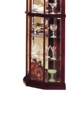 Huxley - Curio Cabinet (Corner) - Cherry - Image 5