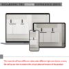 Contemporary Wall Mounted Bathroom Vanity With 3 Soft Close Doors - White - Image 7