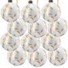 Christmas Ball Ornaments, Decorative Hanging Ball Christmas Tree Ornaments For Holiday Party Decorations (Set of 12) - White - Image 2
