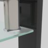 Rectangle Coffee Table, Modern Side Center Tables For Furniture - Clear / Black - Image 10