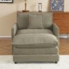 Modern Sofa Modular Sofa Couch Upholstered L - Shape Sectional Sofa With Side Storage Pockets For Living Room - Brown - Image 9