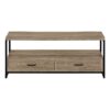 TV Stand, Console, Media Entertainment Center, Storage Drawers, Living Room, Bedroom, Contemporary, Modern - Taupe - Image 2