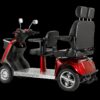 Electric Mobility Recreational Travel Scooter For Adults, Mobility Scooters, 4 Wheel Powered Mobility Scooters - Red - Image 3