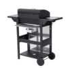 3 Burner Propane Gas Bbq Grill, 25650Btu Output With Wire Enamel Cooking Grids For Outdoor Barbecue, Foldable Side Table, Stainless Steel - Black / Silver - Image 8