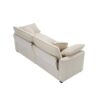 Comfortable Oversized 3 Piece Sofa Set With Single 2 Seater 3 Seater Sofas Corduroy - Beige - Image 3