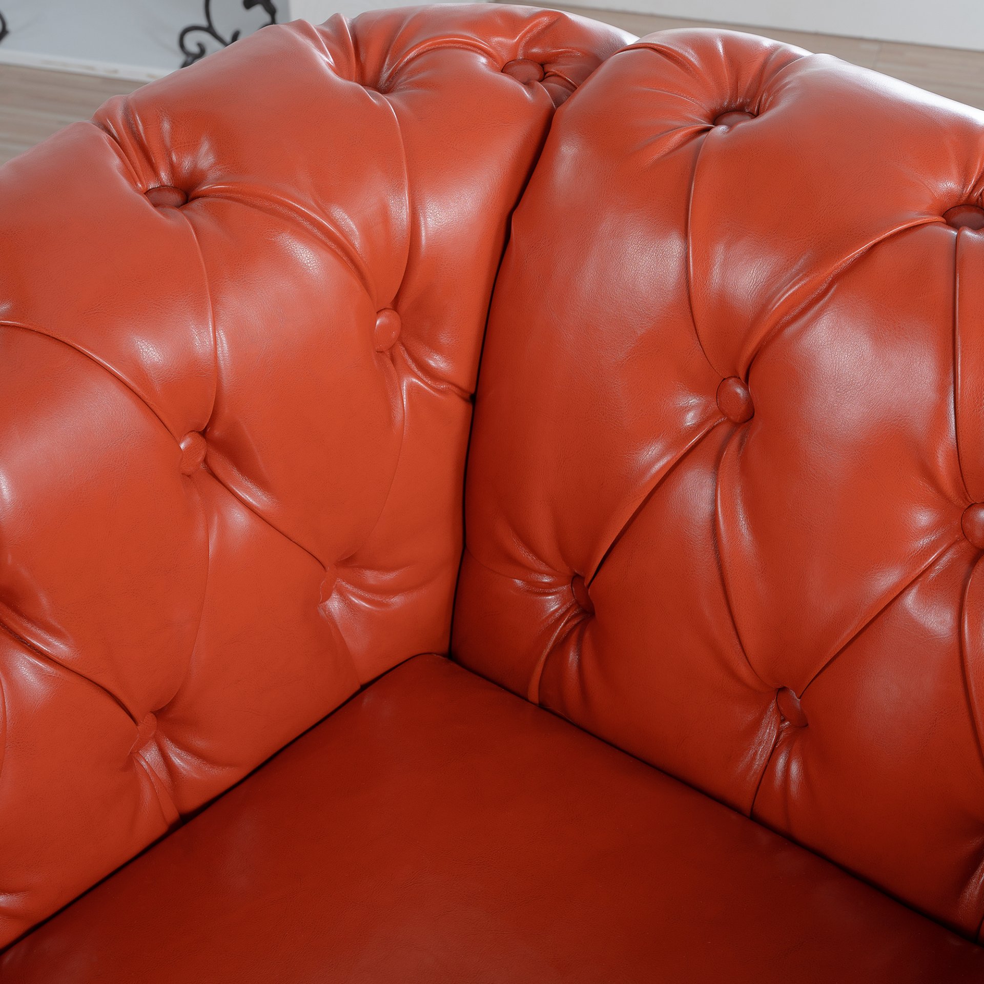 1 Seater Sofa For Living Room - Orange - Image 17