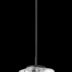 Soiree - 4 Candle Lights Pendant - Black / Clear