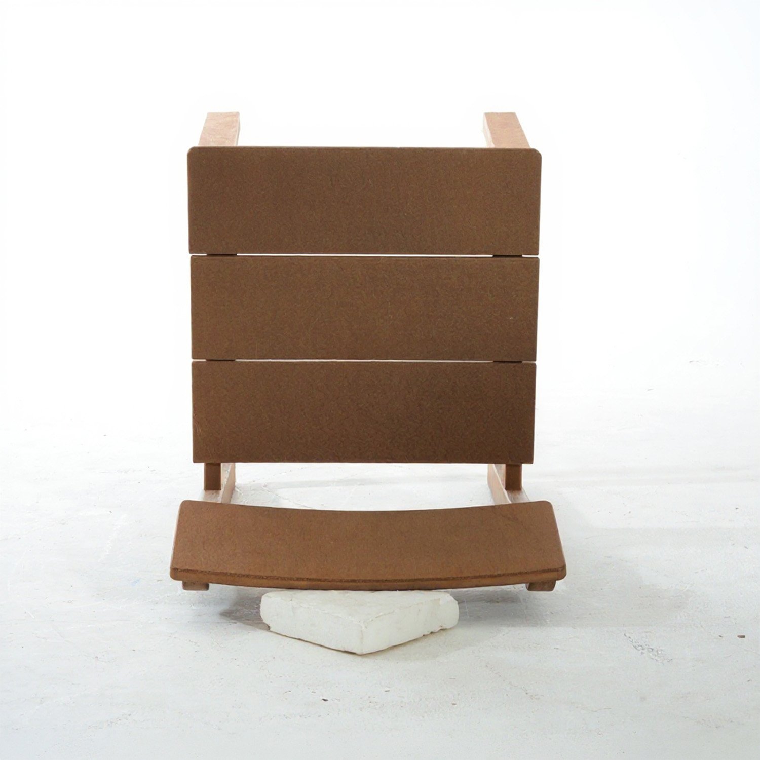 7 Piece Outdoor Dining Set For 6, Table With Umbrella Hole & 6 Armless Chairs For Backyard - Brown - Image 8