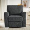360 Degree Swivel Chair Accent Barrel Armchair With Side Pockets, Compact Design For Living Room, Bedroom, Office - Gray - Image 9