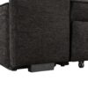 Modern L-Shape 3 Seat Reversible Sectional Couch, Pull Out Sleeper Sofa With Storage Chaise And 2 Stools For Living Room Furniture Set - Charcoal Gray - Image 24