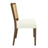 Mid Century Rattan Dining Chair Without Arms (Set of 2) - Beige / Walnut - Image 6