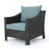 Modern Antibes Armchair With Water Resistant Cushions - Gray - Image 8