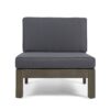 Oana - Contemporary 3 Piece Sofa Set With Water Resistant Cushions - Dark Gray - Image 8