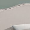 Full Size, Bed Headboard Only, Upholstered, Transitional - Beige - Image 5