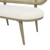 Havana - Cane Upholstered Bench Settee - Ivory White - Image 6