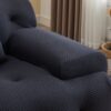 Large Size 2 Seater Sofa, Pure Foam Comfy Sofa Couch, Modern Lounge Sofa For Living Room, Apartment - Dark Gray - Image 5
