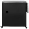 Versatile Outdoor Cabinet With Folding & Expandable Work Surfaces, Ample Storage Space, And Lockable Wheels - Matte Black - Image 24