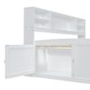 Full Size Daybed With 2 Bedside Cabinets, Upper Shelves And 4 Drawers - White - Image 7