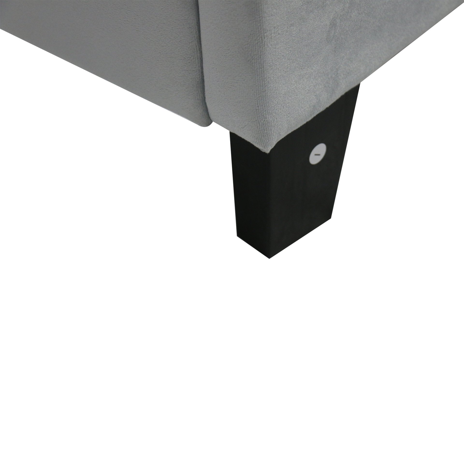 Queen Size Upholstered Platform Bed Frame With Pull Point Tufted Headboard, Strong Slat Support, Mattress Foundation, No Box Spring Needed - Gray - Image 5