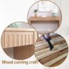 Modern Console Table With 4 Drawers, Entryway Table - Natural - Image 11