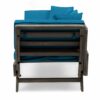 Ottavio - Convertible Sofa Daybed With Water Resistant Cushions - Gray / Teal - Image 10