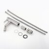 Bathroom Faucet With 2 Mode Functionality And 360 Degree Rotating Aerator Stainless Steel - Brushed Nickel - Image 4