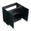 Contemporary Freestanding Bathroom Vanity With Resin Sink & Soft Close Cabinet Doors - Dark Green - Image 19