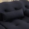 Large Size 2 Seater Sofa, Pure Foam Comfy Sofa Couch, Modern Lounge Sofa For Living Room, Apartment - Dark Gray - Image 8