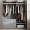 Open Wardrobe Storage For Bedroom - Gray - Image 23