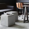 Rockwood - Cube Storage Ottoman With Tray - Cloud Gray - Image 5