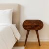 Circular Nightstand - Chestnut - Image 2