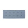 Upholstered Ottoman With Button Tufted Waffle Stitch And Black Geometric Legs - Light Blue - Image 6